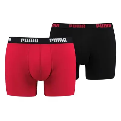 Puma BASIC BOXER 2P Férfi boxeralsó, piros, méret