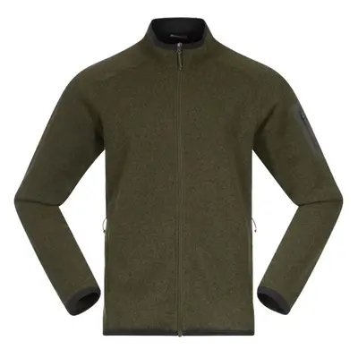 Bergans KAMPHAUG Férfi fleece pulóver, khaki, méret