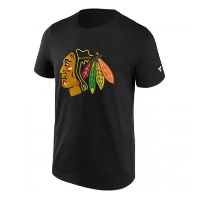 FANATICS NHL PRIMARY LOGO GRAPHIC CHICAGO BLACKHAWKS Férfi póló, fekete, méret