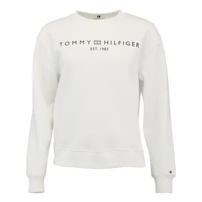 Tommy Hilfiger CHEST LOGO CREW NECK Női pulóver, fehér, méret