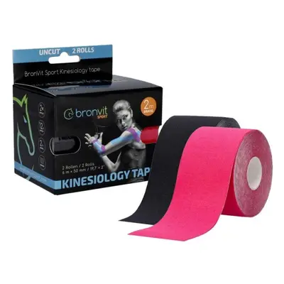 BronVit SPORT KINESIO TAPE SET 5CM X M Kineziológiai tape szett, rózsaszín, méret