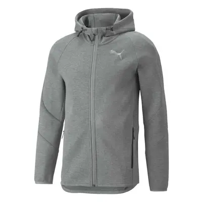 Puma EVOSTRIPE FULL-ZIP HOODIE Férfi sportfelső, szürke, méret