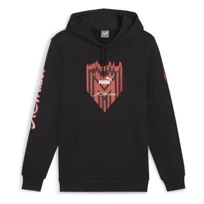 Puma AC MILAN FTBLICONS HOODY Férfi pulóver, fekete, méret