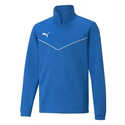 Puma TEAMRISE 4 ZIP TOP JR Fiú pulóver, kék, méret