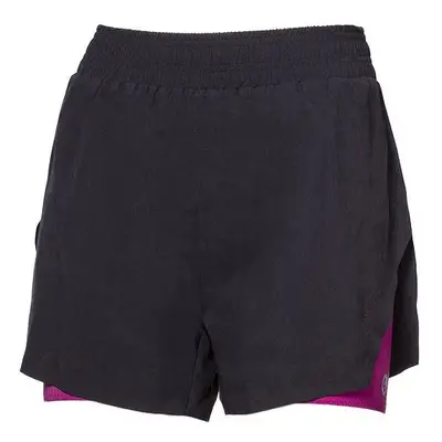 PROGRESS CARRERA SHORTS az 1-ben női rövidnadrág sportoláshoz, fekete, méret