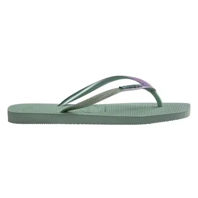 HAVAIANAS SQUARE GLITTER Női flip-flop papucs, világoszöld, méret 39/40