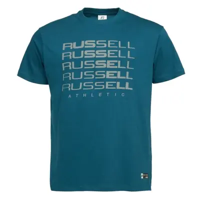 Russell Athletic T-SHIRT Férfi póló, türkiz, méret