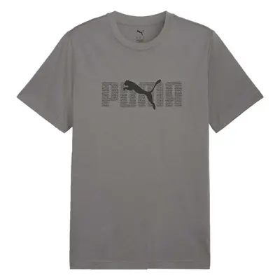 Puma ESSENTIALS LOGO LAB TEE Férfi póló, szürke, méret