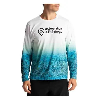 ADVENTER & FISHING UV T-SHIRT Férfi funkcionális UV felső, fehér, méret