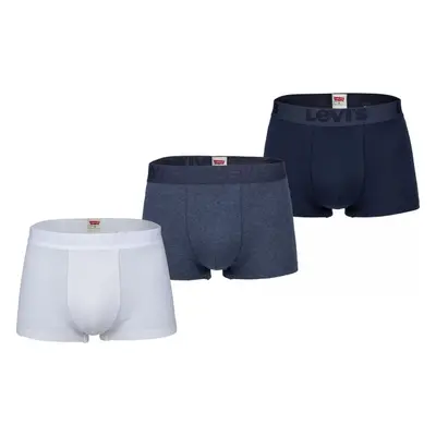 Levi's® MEN BACK IN SESSION TRUNK 3P Férfi boxeralsó, sötétkék, méret