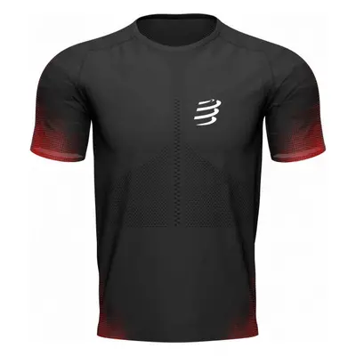 Compressport RACING SS TSHIRT Férfi póló futáshoz, fekete, méret