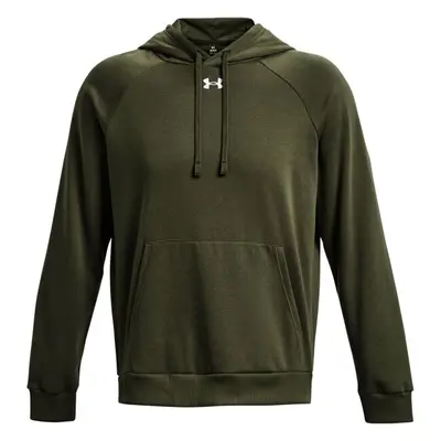 Under Armour RIVAL FLEECE HOODIE Férfi pulóver, khaki, méret