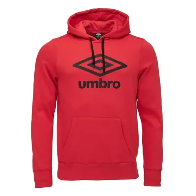 Umbro LARGE LOGO HOODIE ESSENTIALS Férfi pulóver, piros, méret