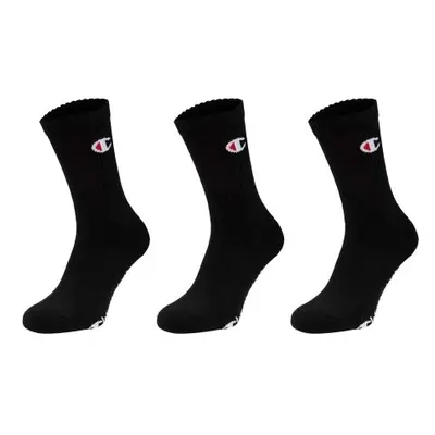 Champion 3PK CREW SOCKS Uniszex zokni, fekete, méret