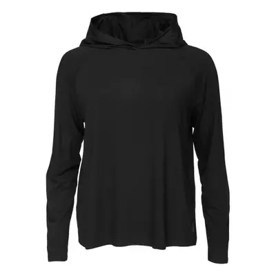 BOODY LONG SLEEVE HOODED T-SHIRT Női felső, fekete, méret