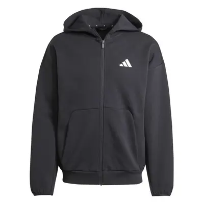 adidas FUTURE ICONS 3-STRIPES FULL ZIP HOODIE Férfi pulóver, fekete, méret