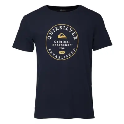 Quiksilver CIRCLE TRIM Férfi póló, sötétkék, méret