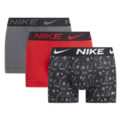 Nike DRI-FIT ES MICR TRUNK 3PK Férfi bokszeralsó, sötétszürke, méret