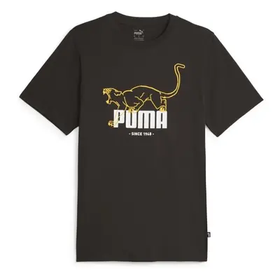 Puma GRAPHICS ANIMAL TEE Férfi póló, fekete, méret