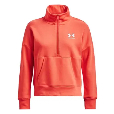 Under Armour RIVAL FLEECE HZ Női fleece pulóver, narancssárga, méret