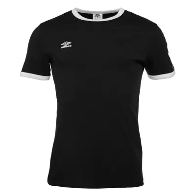 Umbro TAPED RINGER TEE Férfi póló, fekete, méret