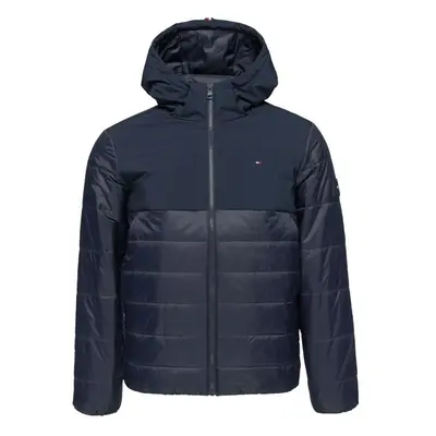 Tommy Hilfiger MIXED MEDIA HOODED Férfi télikabát, sötétkék, méret