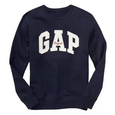 GAP CREWNECK LOGO Férfi pulóver, sötétkék, méret