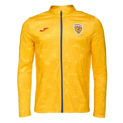 Joma FED. FUTBOL RUMANÍA PRE-GAME FULL ZIP SWEATSHIRT Férfi futball melegítőfelső, sárga, méret