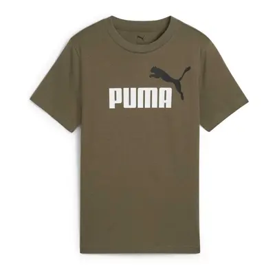 Puma ESSENTIALS COLOR N0.1 LOGO TEE B Fiú póló, khaki, méret