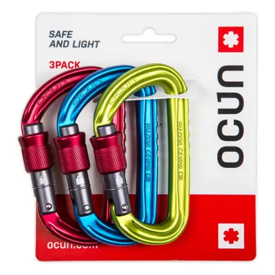 OCÚN FALCON SCREW 3-Pack MIX Karabiner, mix, méret