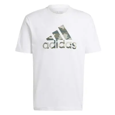 adidas CAMO BADGE OF SPORT TEE Férfi póló, fehér, méret