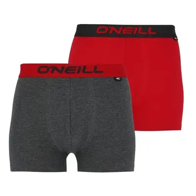 O'Neill BOXER PLAIN 2PACK Férfi boxeralsó, sötétszürke, méret