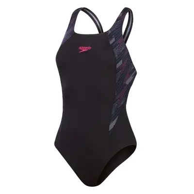 Speedo HYPER BOOM SPLICE MUSCLEBACK Női egyrészes sport fürdőruha, fekete, méret