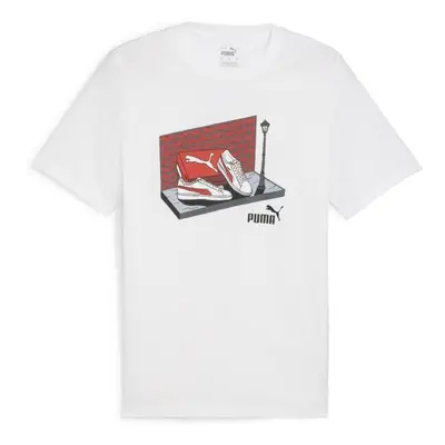 Puma GRAPHIC SNEAKER BOX TEE Férfi póló, fehér, méret