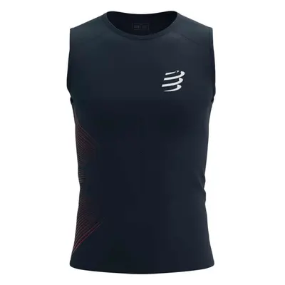 Compressport PERFORMANCE TANK Férfi ujjatlan felső futáshoz, fekete, méret