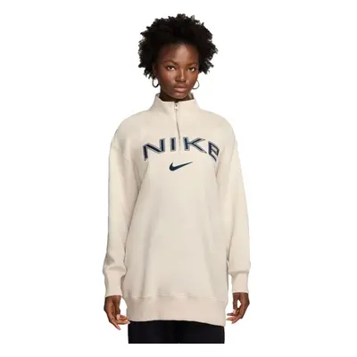 Nike SPORTSWEAR PHOENIX FLEECE Női pulóver, bézs, méret