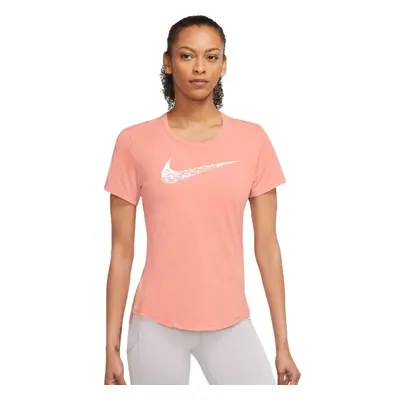 Nike NK SWOSH RUN SS TOP Női póló, lazac, méret