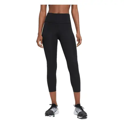 Nike DF FAST CROP W Női legging futáshoz, fekete, méret