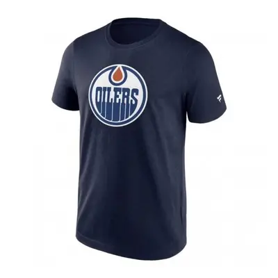 FANATICS NHL PRIMARY LOGO GRAPHIC EDMONTON OILERS Férfi póló, sötétkék, méret