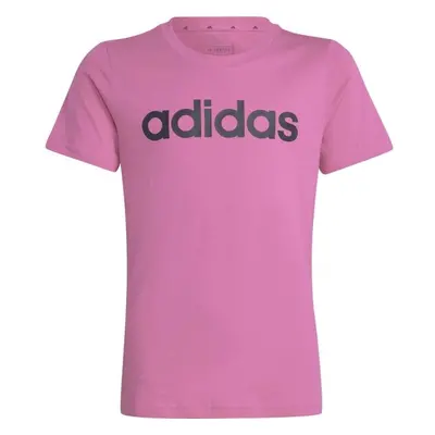 adidas ESSENTIALS LINEAR LOGO T-SHIRT Lány póló, rózsaszín, méret