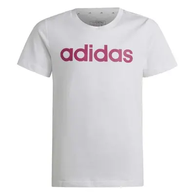 adidas ESS LIN T Lány póló, fehér, méret