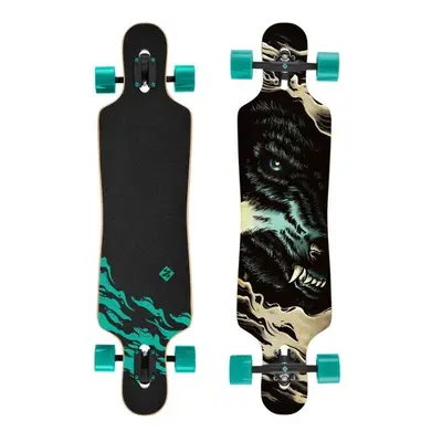 Street Surfing FREERIDE CURVE WOLF Longboard, fekete, méret