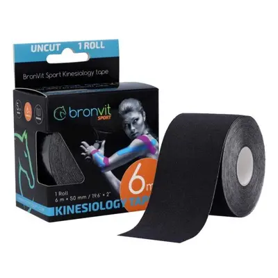 BronVit SPORT KINESIO TAPE CLASSIC Kineziológiai tapasz, fekete, méret