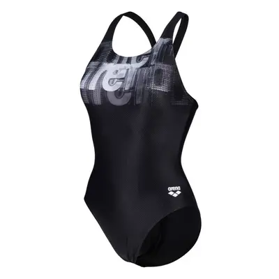 Arena OVERLAR SWIMSUIT Női sport fürdőruha, fekete, méret