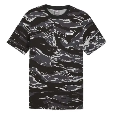 Puma ESSENTIALS + CAMO AOP TEE Férfi póló, fekete, méret