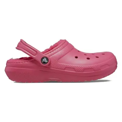 Crocs CLASSIC FUZZ LINED CLOG Női belebújós cipő, rózsaszín, méret 37/38