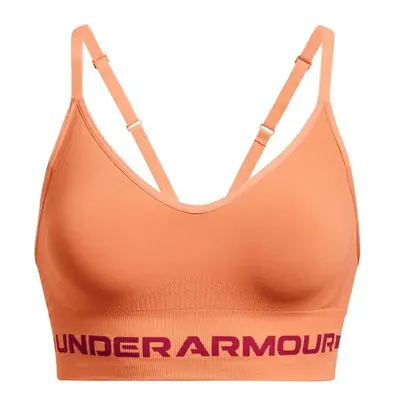 Under Armour SEAMLESS LOW LONG BRA Sportmelltartó, narancssárga, méret