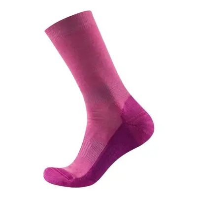 Devold MULTI MERINO MEDIUM SOCK Női zokni, rózsaszín, méret