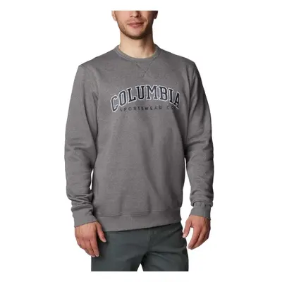 Columbia LOGO FLEECE C Férfi pulóver, sötétszürke, méret