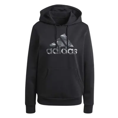 adidas CAMO GRAPHIC HOODIE Női pulóver, fekete, méret